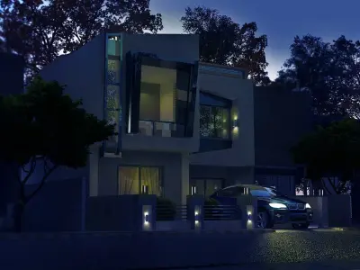 M-VI Modern House  3D model