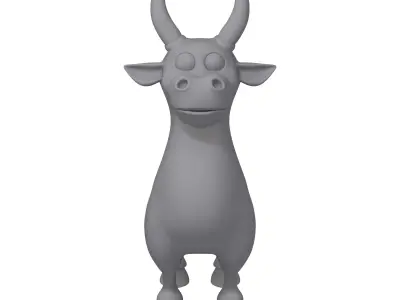 Bull Cartoon 3D model