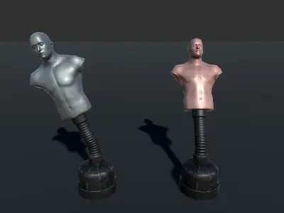  Punching Bag Low-poly 3D model