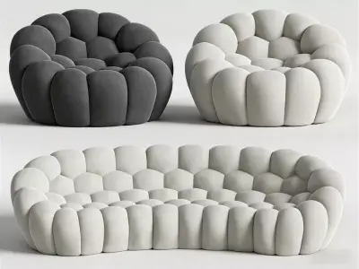 Petal Sofa 3D model