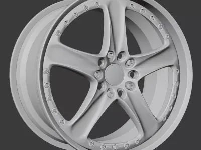Volk Racing AV3 Wheels 3D model