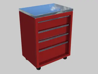 Tool box 01 Low-poly 3D model