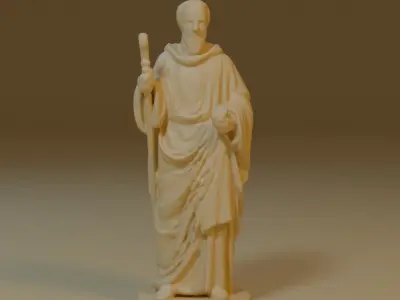 saint statue 3D model