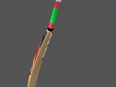 Cricket Bat Low-poly 3D model