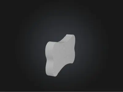 Car wash sponge Low-poly 3D model