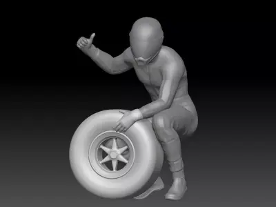 FORMULA ONE PIT STOP 12 3D print model