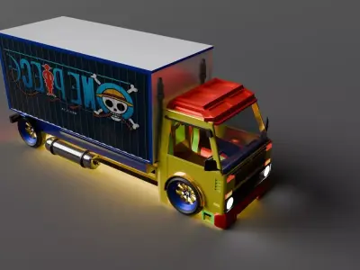 Truck Free low-poly 3D model