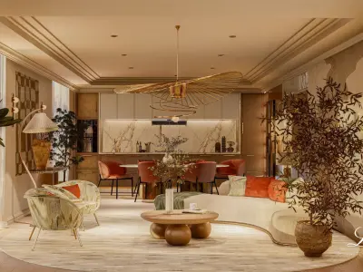 living room luxury  3D model