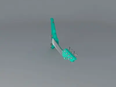 Mark Wood 7 string electric violin Free 3D model