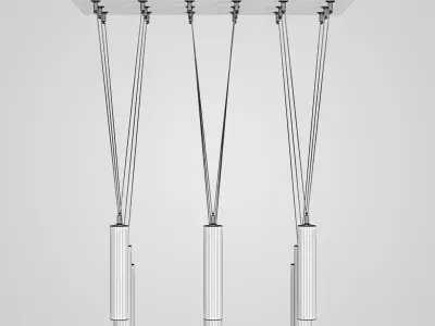 Decorative Hanging Lamp Set 39 3D model