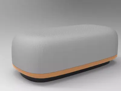 Kua Sofa Low-poly 3D model