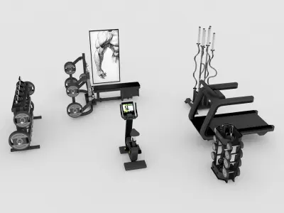 Gym Equipment 3D model
