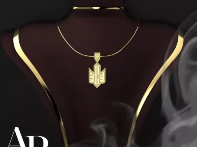 Ukrainian Trident 3D print model