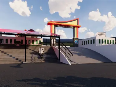 GATE ARCHITECTURAL VERNACULAR 3D model