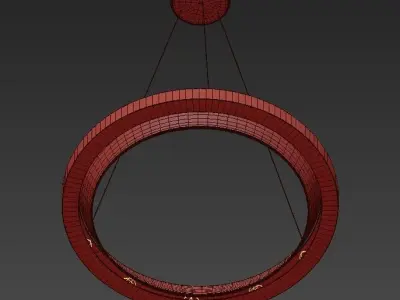 Chandelier circular led pendant light 3D model