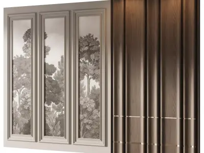Decorative V88 Wall Panels 3D model