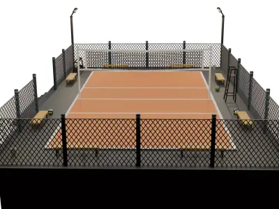 VOLLEYBALL COURT 3D model