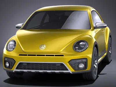 Volkswagen Beetle Dune 2018 VRAY 3D model