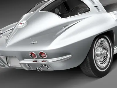 Chevrolet Corvette C2 coupe CG 3D model