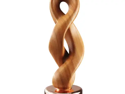 Abstract Sculpture Low-poly 3D model