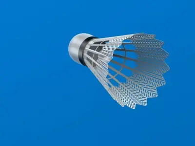 Shuttlecock badminton 3D model