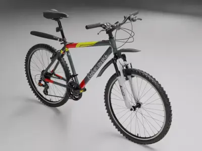 Mountain Super Bike Low-poly 3D model