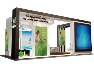 Booth Exhibition Stand a613 3D model