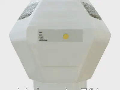 Hexagon Neon Voice Assistant Speaker Low-poly 3D model