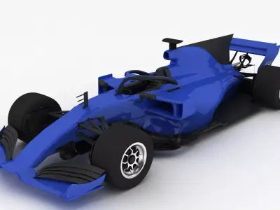 Formula 1 Season 2022 F1 Race Car blue 3D model