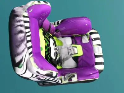 baby Car Seat Beetlejuice  Low-poly 3D model
