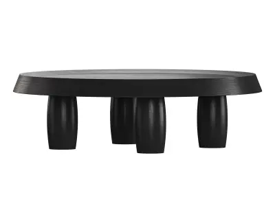 Auston Round Coffee Table 3D model