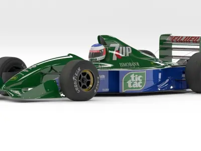 JORDAN 191 Formula-1 3D model