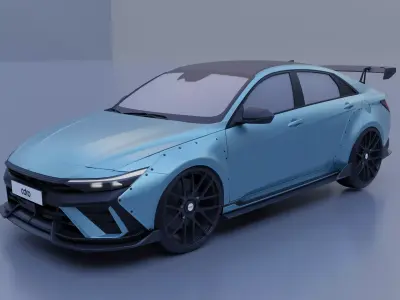 Hyundai Elantra ADRO Widebody 3D model