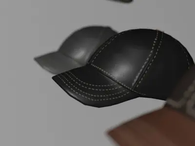 Sport hat Low-poly 3D model