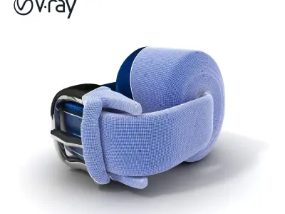 Denim Belt D Model Pack Low-poly 3D model