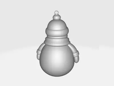 Cute Snowman Ornament Christmas Decoration Winter Holiday 3D print model