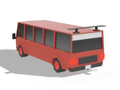 11 Low-Poly Cars for Games and Animations Low-poly 3D model
