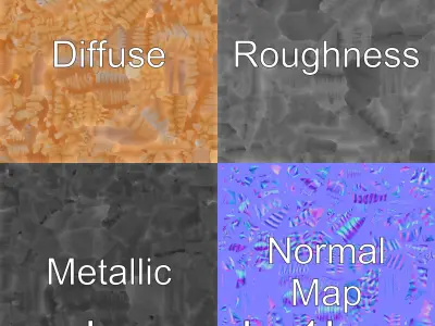 Sea Pen Coral Quill Model Low-poly 3D model