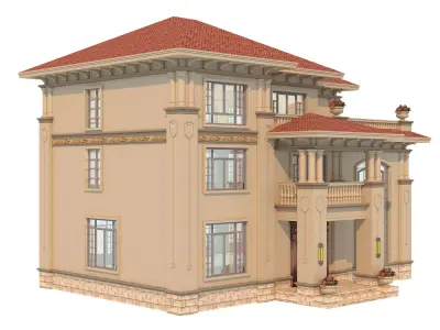 architecture luxury villa  3D model