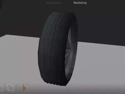Car tire  3D model shop