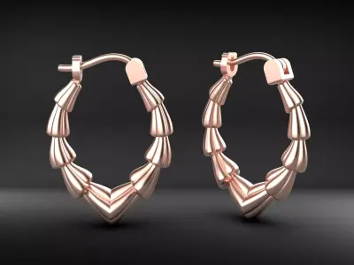 A100-133-earring 3D print model