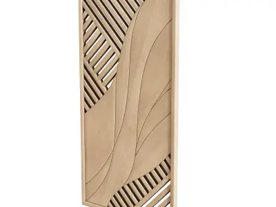 Wood Wall Decor Collection 01 3D model