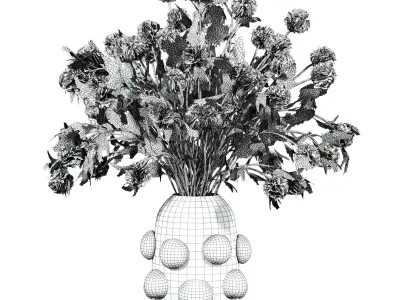 bouquet 3D model 16