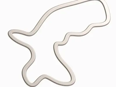 Complex Sports Racetrack 3D print model