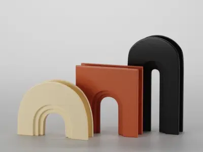 ARCHED MODERN VASE 3D model