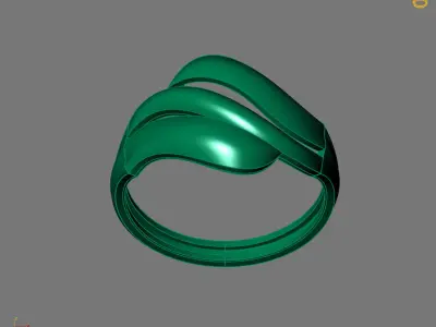 Women Plain Ring Ready STL 3DM Models Womens Rings 3D models 3D print model
