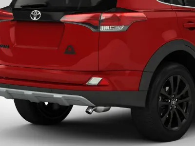 Toyota RAV4 Adventure 2018 detailed interior 3D model