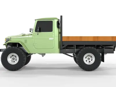 Toyota Fj45 with Flatbed 1980  3D model