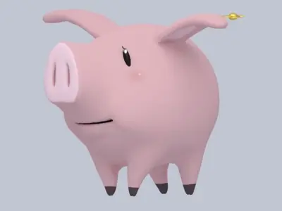 Scraps Captain Hawk Low-poly 3D model