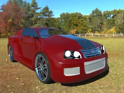 modern car 3D model